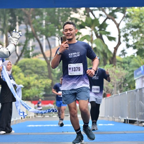Race photo from KEMLU RUN 2026
