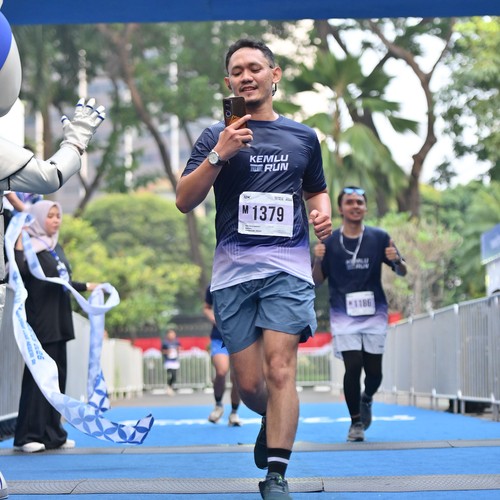 Race photo from KEMLU RUN 2026