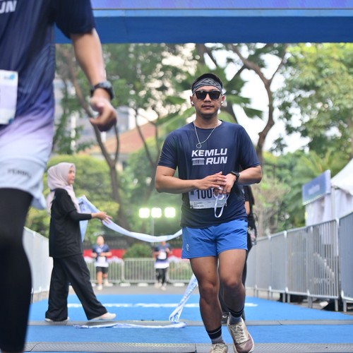 Race photo from KEMLU RUN 2026