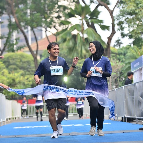Race photo from KEMLU RUN 2026