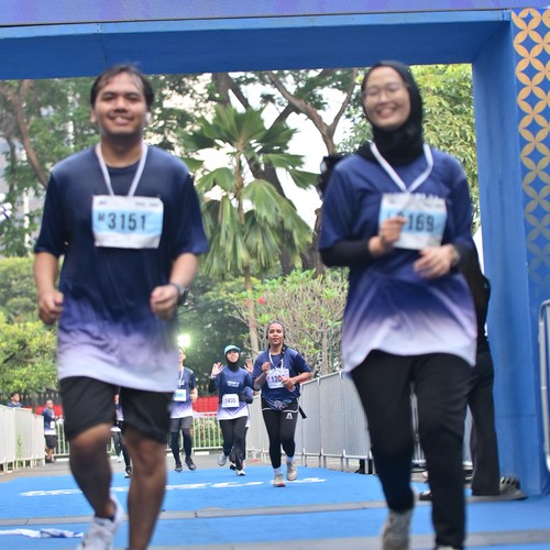 Race photo from KEMLU RUN 2026