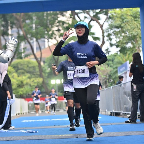Race photo from KEMLU RUN 2026