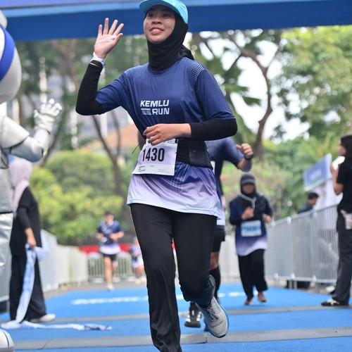 Race photo from KEMLU RUN 2026