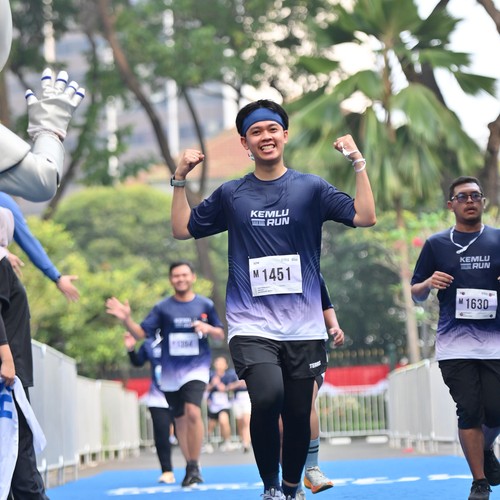 Race photo from KEMLU RUN 2026