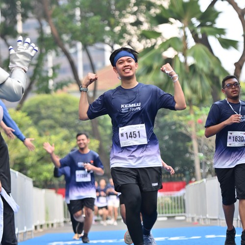 Race photo from KEMLU RUN 2026