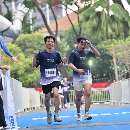 Race photo from KEMLU RUN 2026