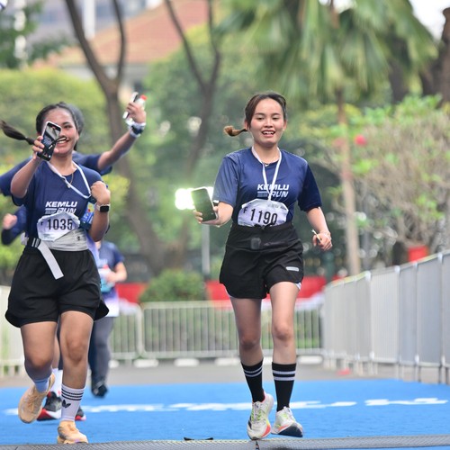 Race photo from KEMLU RUN 2026