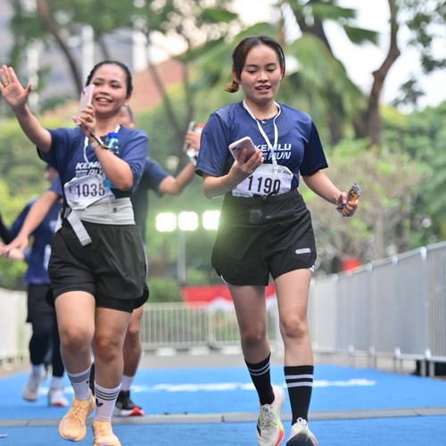 Race photo from KEMLU RUN 2026