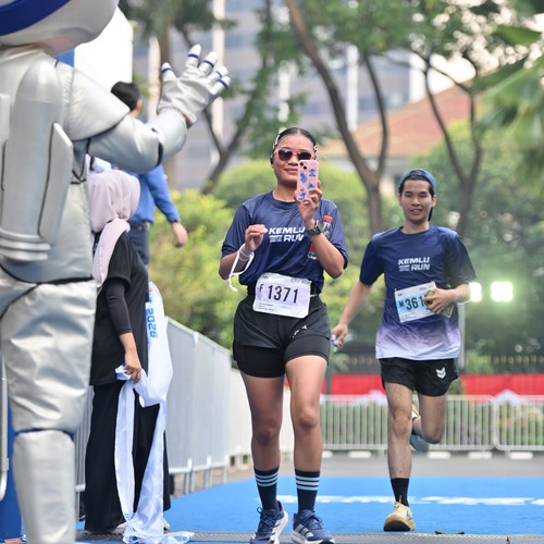 Race photo from KEMLU RUN 2026