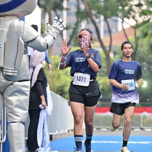 Race photo from KEMLU RUN 2026