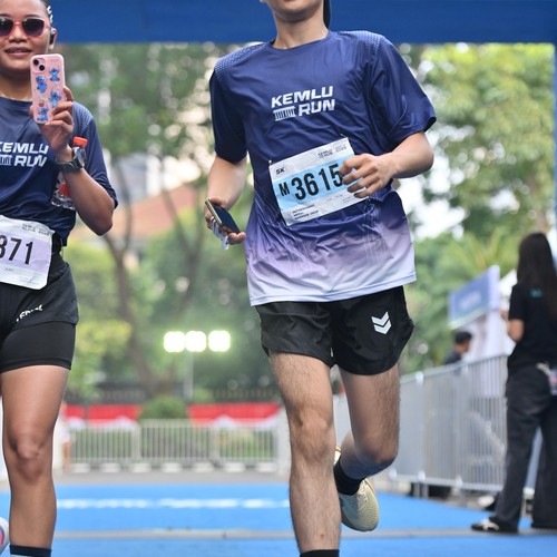 Race photo from KEMLU RUN 2026