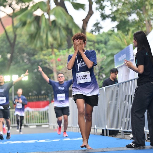 Race photo from KEMLU RUN 2026