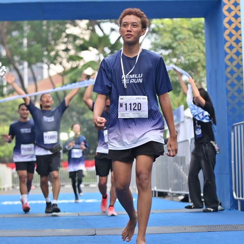 Race photo from KEMLU RUN 2026