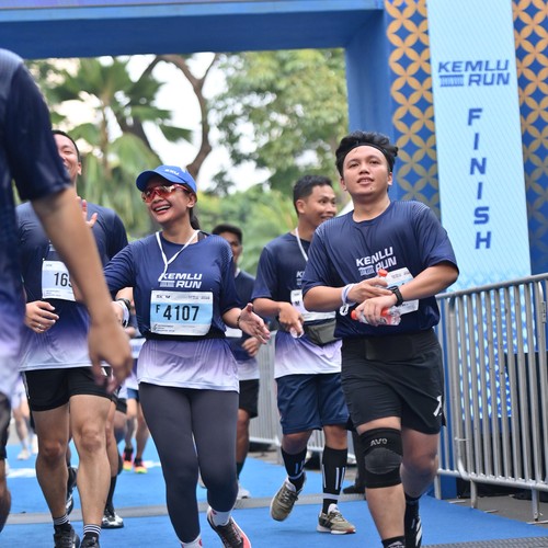 Race photo from KEMLU RUN 2026