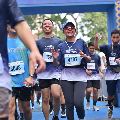Race photo from KEMLU RUN 2026