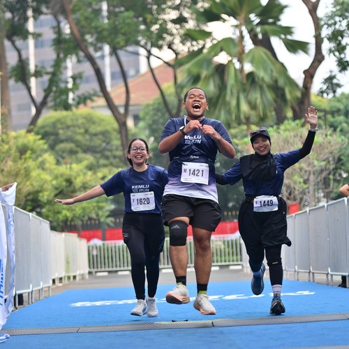 Race photo from KEMLU RUN 2026