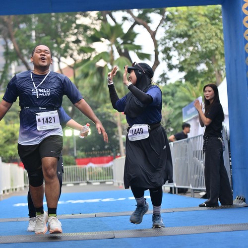 Race photo from KEMLU RUN 2026