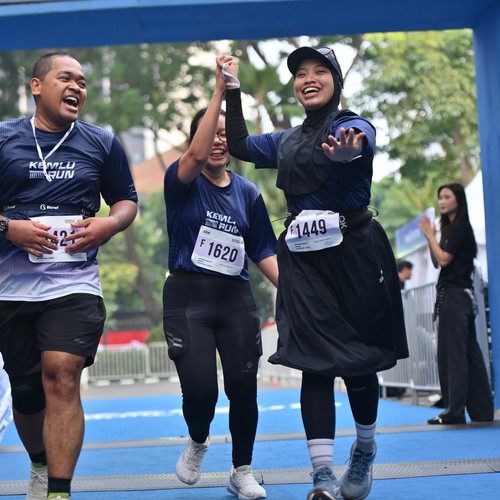 Race photo from KEMLU RUN 2026