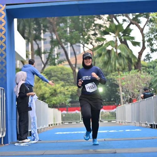 Race photo from KEMLU RUN 2026