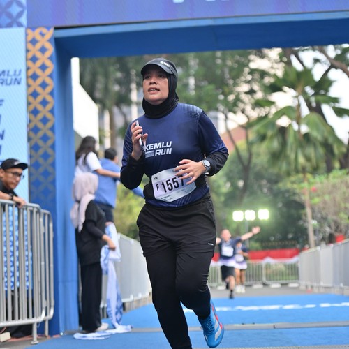 Race photo from KEMLU RUN 2026
