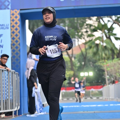 Race photo from KEMLU RUN 2026