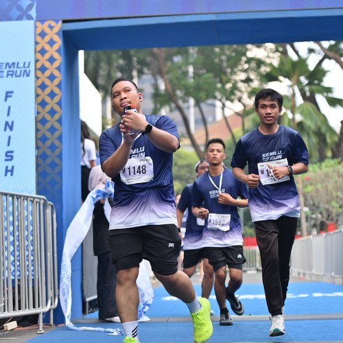 Race photo from KEMLU RUN 2026