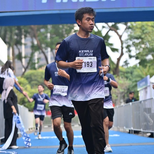 Race photo from KEMLU RUN 2026