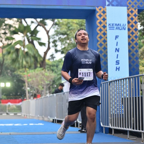 Race photo from KEMLU RUN 2026