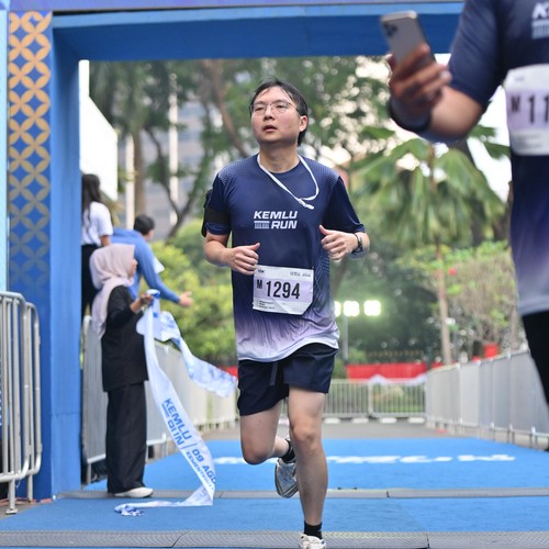 Race photo from KEMLU RUN 2026