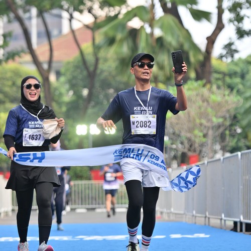 Race photo from KEMLU RUN 2026