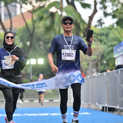 Race photo from KEMLU RUN 2026