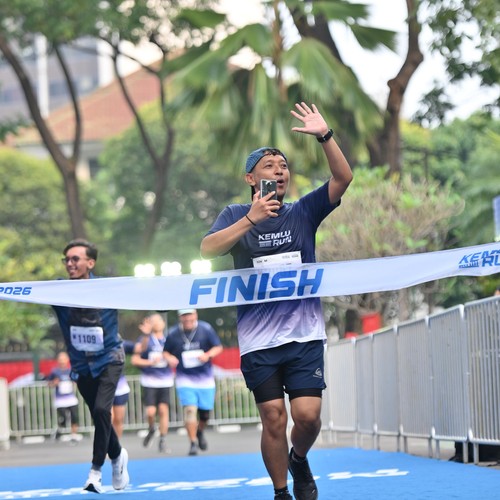 Race photo from KEMLU RUN 2026