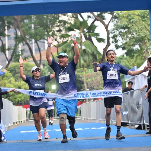 Race photo from KEMLU RUN 2026