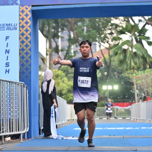 Race photo from KEMLU RUN 2026