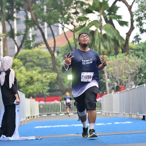 Race photo from KEMLU RUN 2026