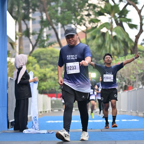 Race photo from KEMLU RUN 2026