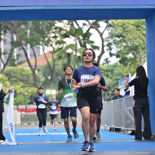 Race photo from KEMLU RUN 2026