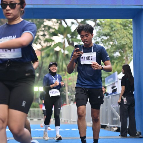 Race photo from KEMLU RUN 2026