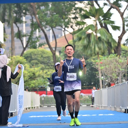 Race photo from KEMLU RUN 2026