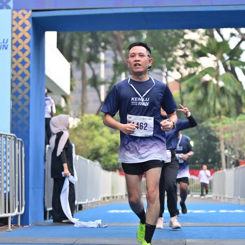 Race photo from KEMLU RUN 2026