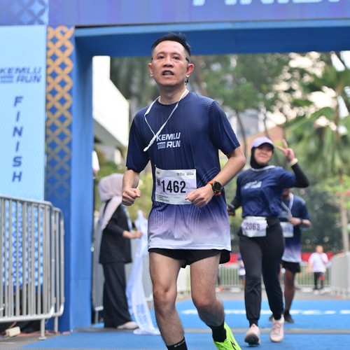 Race photo from KEMLU RUN 2026