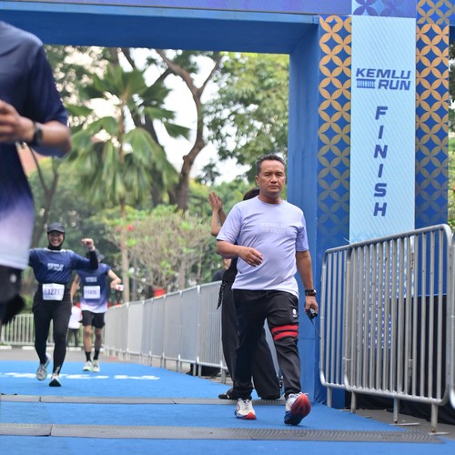Race photo from KEMLU RUN 2026