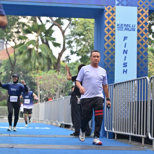 Race photo from KEMLU RUN 2026