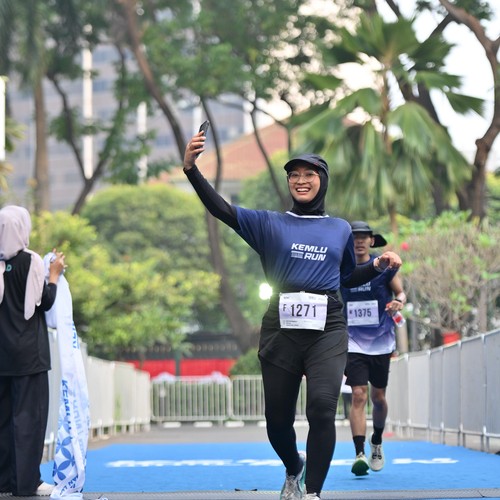 Race photo from KEMLU RUN 2026