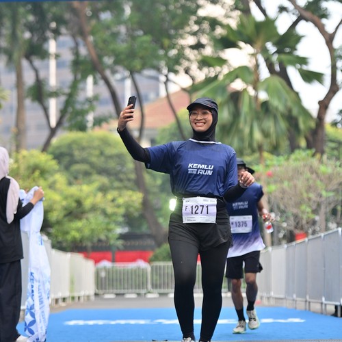 Race photo from KEMLU RUN 2026
