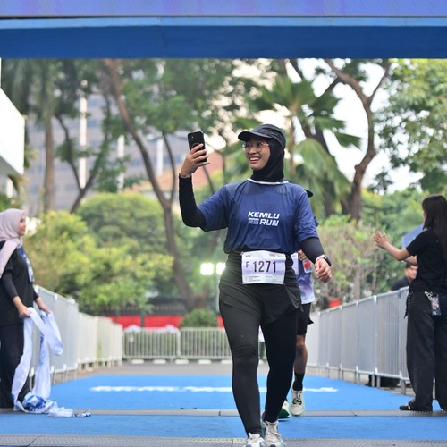 Race photo from KEMLU RUN 2026