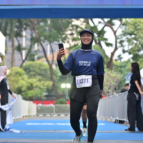 Race photo from KEMLU RUN 2026