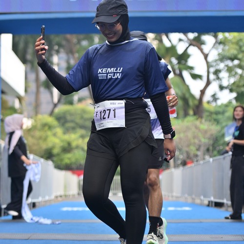 Race photo from KEMLU RUN 2026
