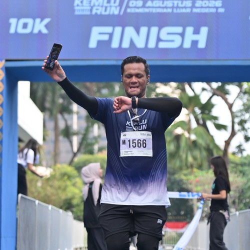 Race photo from KEMLU RUN 2026
