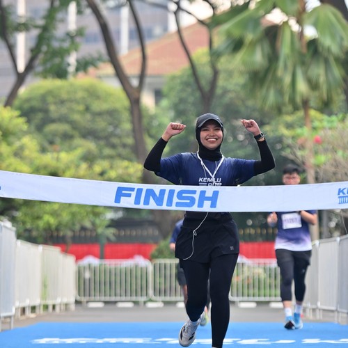 Race photo from KEMLU RUN 2026